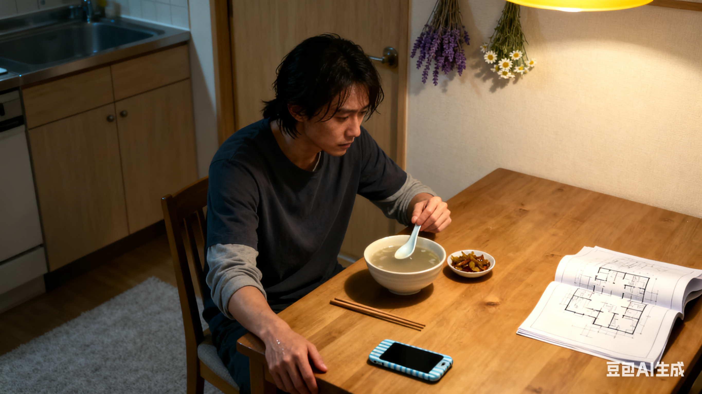 图片[2]-《她与光同行》第二章·深夜的灯光-沙发上的铅笔