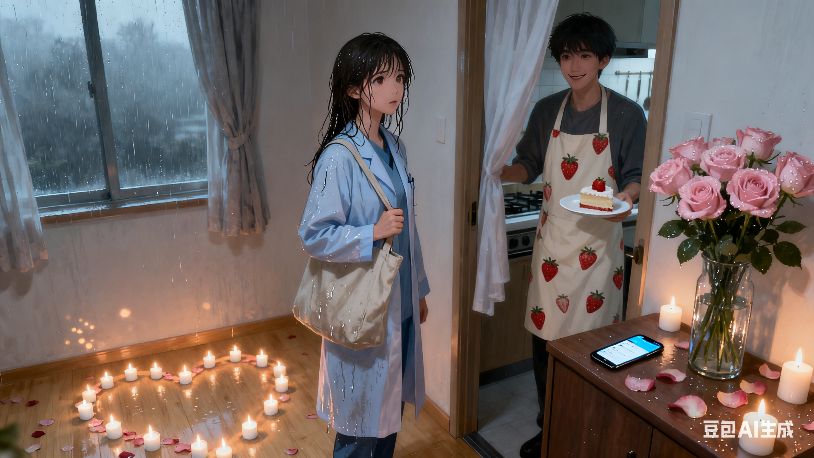 图片[1]-《她与光同行》第三章·雨天的惊喜-沙发上的铅笔